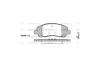 Колодки тормозные диск. перед. (Remsa) Mitsubishi ASX 10&gt; / Dodge Caliber Avenger WOKING P9043.20 (фото 3)