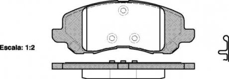 Колодки гальмівні диск. перед. (вир-во Remsa) Mitsubishi ASX 10> / Dodge Caliber Avenger WOKING P9043.20