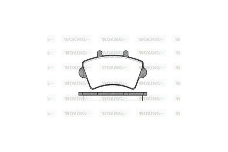 Колодки гальмівні диск. перед. (вир-во Remsa) Renault Master Movano 00> 06> WOKING P9193.00