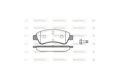 Колодки тормозные диск. перед. (пр-во Remsa) Citroen C2 1.4 03-,Citroen C2 1.6 03-,Citroen C3 i 1.4 02- WOKING P9403.10