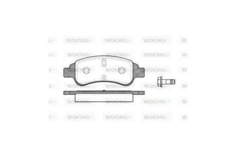 Колодки тормозные диск. перед. (пр-во Remsa) Citroen C4 1.4 04-11,Citroen C4 1.6 04-11 WOKING P9403.30
