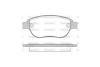 Колодки тормозные диск. перед. (Remsa) PSA Berlingo Partner I / C4 I 206 207 307 / Doblo I Bosch ver. WOKING P9413.00 (фото 3)