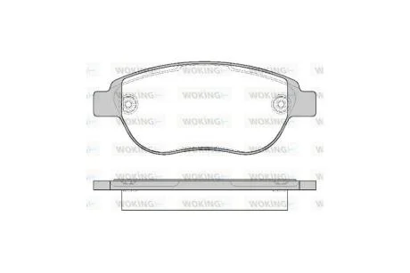 Колодки тормозные диск. перед. (пр-во Remsa) PSA Berlingo Partner I / C4 I 206 207 307 / Doblo I Bosch ver. WOKING P9413.00