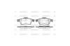 Колодки гальмівні диск. задн. (Remsa) Mazda 3 I II / Focus II C-max Connect / Vectra C / Laguna II / C5 III / Primera P12 WOKING P9423.00 (фото 3)