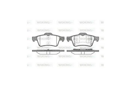 Колодки гальмівні диск. задн. (вир-во Remsa) Mazda 3 I II / Focus II C-max Connect / Vectra C / Laguna II / C5 III / Primera P12 WOKING P9423.00