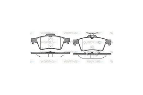 Колодки тормозные диск. задн. (пр-во Remsa) Ford Focus III C-max II / PSA 508 / Renault Latitude WOKING P9423.40