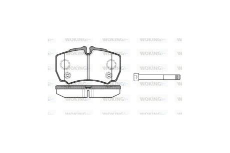 Колодки тормозные диск. задн. (Remsa) Ford Tranzit 06&gt;13 WOKING P9493.10 (фото 1)