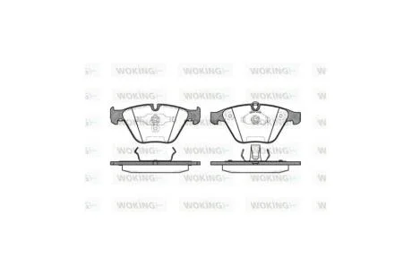 Колодки тормозные диск. перед. (пр-во Remsa) BMW 5e60 7e65 3e90 WOKING P9573.00