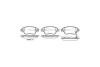Колодки гальмівні диск. перед. (Remsa) Fiat Doblo I 1,3Mjet 1,9JTD 05>10 / Opel Corsa D 08> WOKING P9583.31 (фото 3)