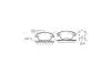 Колодки тормозные диск. перед. (Remsa) Fiat Linea Punto 500 / Opel Corsa D / PSA Nemo Bipper 1,3d WOKING P9583.32 (фото 3)