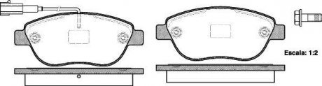 Колодки тормозные дисковые Fiat Doblo Combo 10> / Punto Linea 07> / перед WOKING P9593.11 (фото 1)