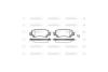 Колодки гальмівні диск. задн. (Remsa) Toyota Corolla 00>01, 01>07 WOKING P9743.02 (фото 3)