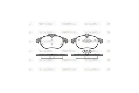 Колодки гальмівні диск. перед. (вир-во Remsa) opel Vectra C WOKING P9883.00