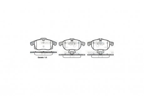 Колодки тормозные дисковые Opel Vectra C / перед ATE ver. WOKING P9883.40