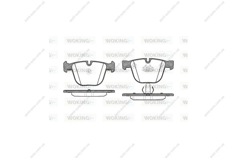 Колодки гальмівні диск. задн. (вир-во Remsa) BMW 5e60, 6e63, 7e65, 7f01, X5e70, X5f15 WOKING P9923.00 (фото 1)