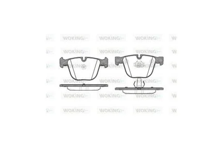 Колодки тормозные диск. задн. (пр-во Remsa) BMW 5e60, 6e63, 7e65, 7f01, X5e70, X5f15 WOKING P9923.00