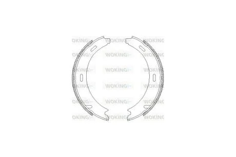 Колодки тормозные бараб. задн. (пр-во Remsa) MB A-class (W169) 1.5i 1.7i (04-12) WOKING Z4093.01