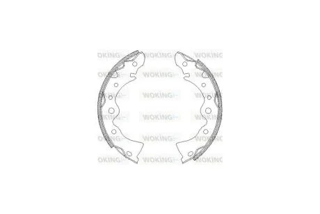 Колодки гальмівні бараб. задн. (вир-во Remsa) Nissan Almera classic 1.6 06- WOKING Z4144.00