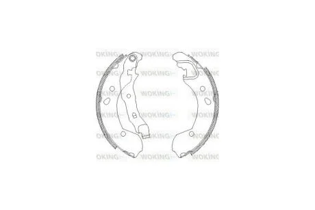Колодки тормозные бараб. задн. (пр-во Remsa) Nissan Micra III Note / Clio III (Z4168.00) WOKING 'Z4168.00