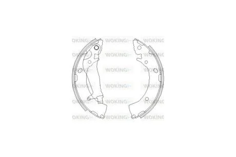 Колодки тормозные бараб. задн. (пр-во Remsa) Hyundai Getz 1,1-1,6i 1,5d WOKING Z4203.00