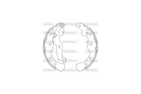 Колодки тормозные бараб. задн. (пр-во Remsa) Suzuki SX4 06-14,Fiat Sedici 06-14 WOKING Z4227.00