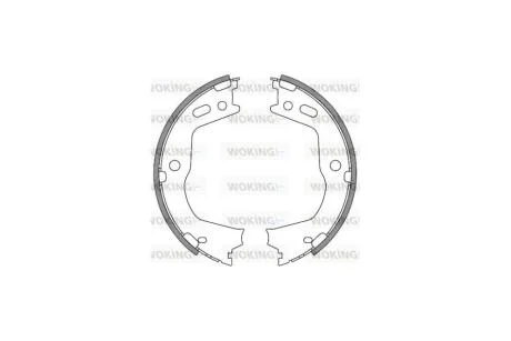 Колодки стояночного тормоза (пр-во Remsa) Hyundai Santa fe III Sorento II WOKING Z4666.00