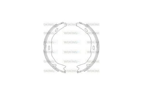 Колодки стоянкового гальма (Remsa) MB C204 WOKING Z4751.00