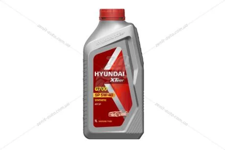 Масло ДВС 5W-40 Xteer HYUNDAI бенз, Gasoline G700 SP, 1л, синт XTeer 1011136