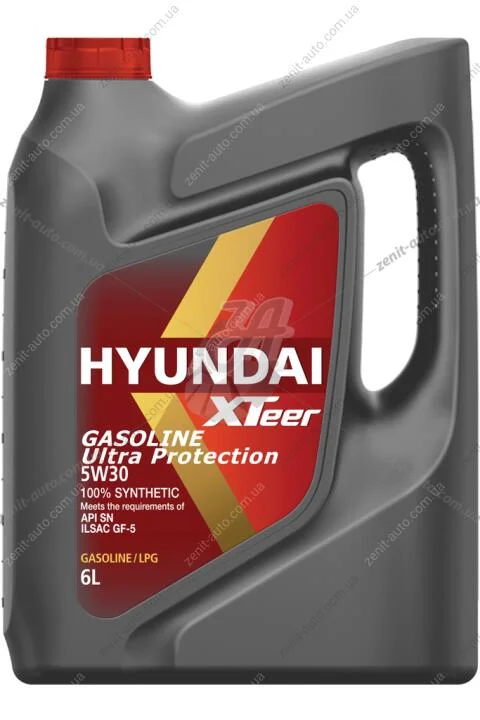 Олива моторна 5W-30 Xteer HYUNDAI бенз, Gasoline Ultra Protection SP/GF-6, 6л, синт XTeer 1061011 (фото 1)