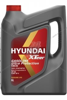 Масло ДВС 5W-30 HYUNDAI бенз, Gasoline Ultra Protection SN/GF-5, 6л, синт XTeer 1061011 (фото 1)