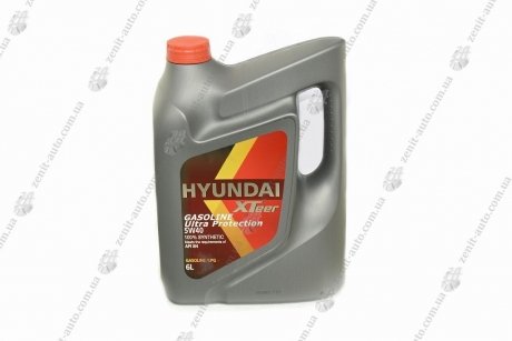 Масло ДВС 5W-40 HYUNDAI бенз, Gasoline Ultra Protection SN, 6л, синт XTeer 1061126