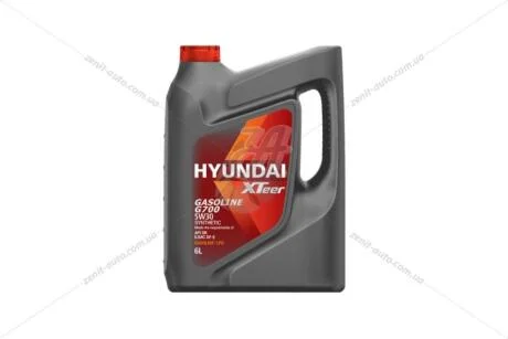 Олива моторна 5W-30 Xteer HYUNDAI бенз, Gasoline G700 SP/GF-6, 6л, синт XTeer 1061135